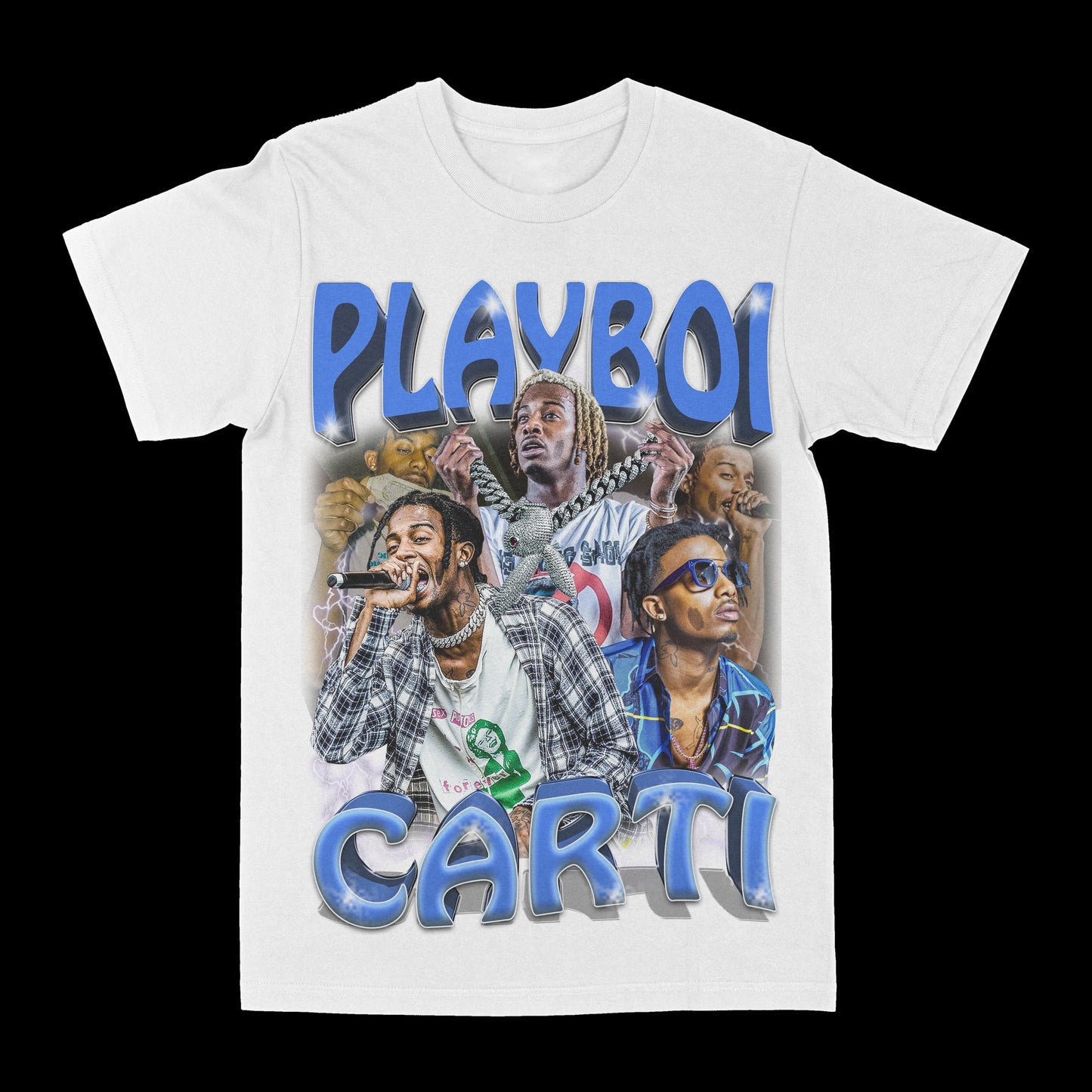 Playboi Carti "Blue" Graphic Tee Style001
