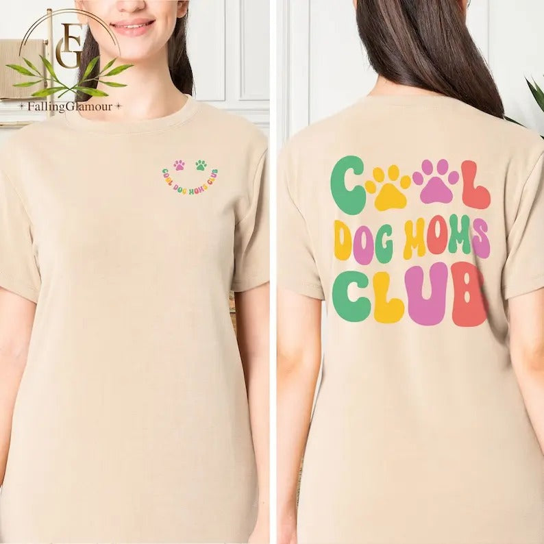 Premium Cool Dog Moms Club Shirt, Dog Mom Gift, Dog Mama Shirt, Gift for Mom, Funny Mom, Dog Lover Shirt,Mothers Day Gift For Dog Mom,Dog Lover Gift