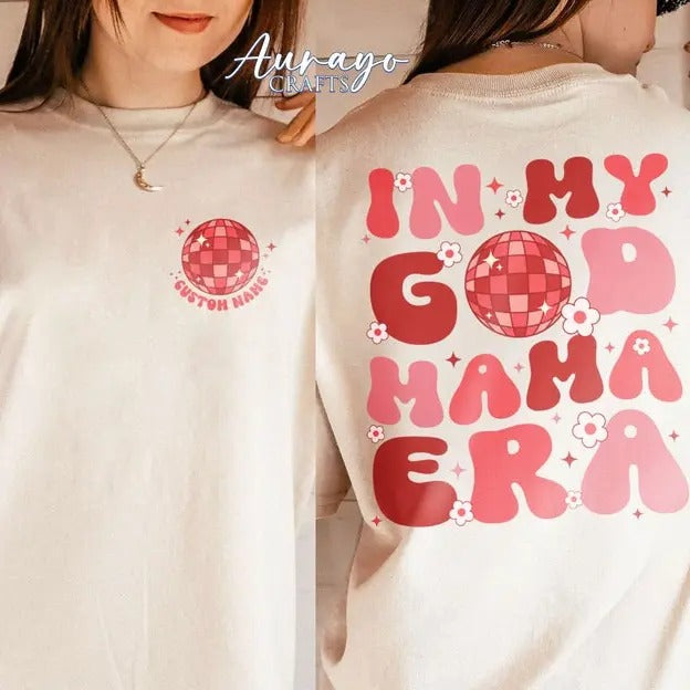 Premium Personalized Godmama Shirt,Custom Godmama Shirt,Godmother Gift from Goddaughter,God Mother Proposal,Godmom Gift,Godmama Shirt,Godmother Gift