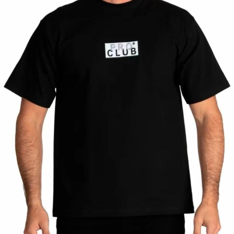 Pro Club Heavyweight Short Sleeve Embroidered Box Logo Tshirt Top