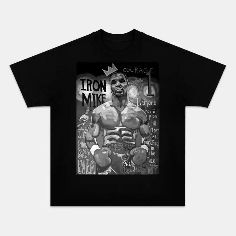 Retro Boxing Tee - Iron Mike Tyson Vintage Streetwear Design