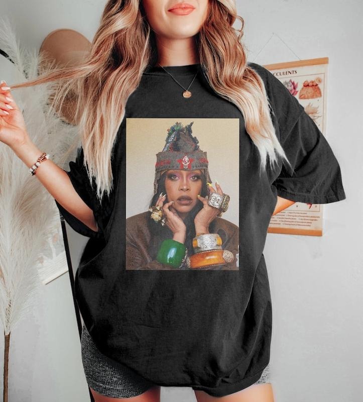Retro Erykah Badu Country Music Shirt, Erykah Badu Albums Graphic shirt,Erykah Badu Tour 2023 Shirt, Gift for Men Women Unisex T-Shirt