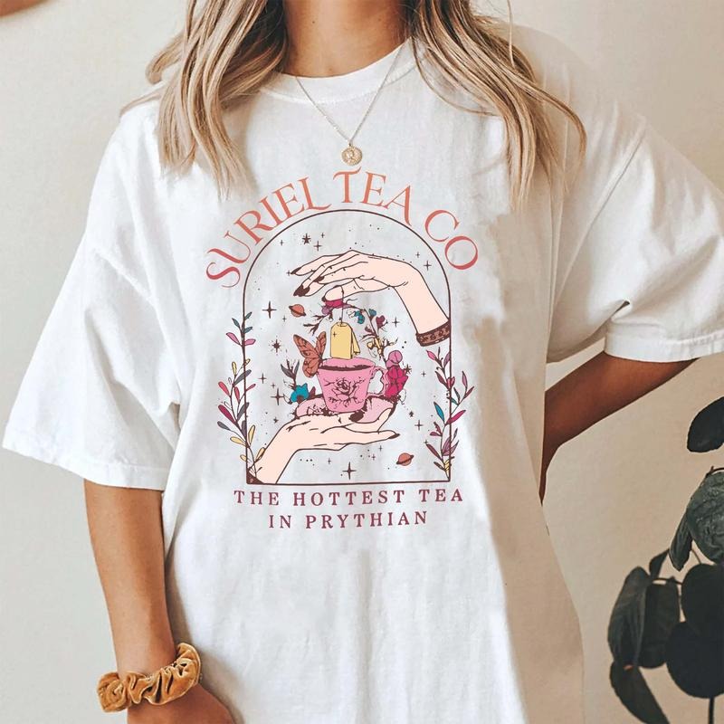 Retro Suriel Tea Co Shirt, A Court Of Thorns and Roses Shirt, Retro Bookish Tshirt, Sarah J Maas Shirt, Acotar T-shirt