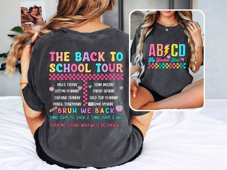Retro Teacher Tour Shirt, ABCD Teacher Tour, Back To School Shirt, End of Year T-shirt, Teacher Gift, Teacher T-shirt, Elementary School T-shirt, sweater and Hoodie