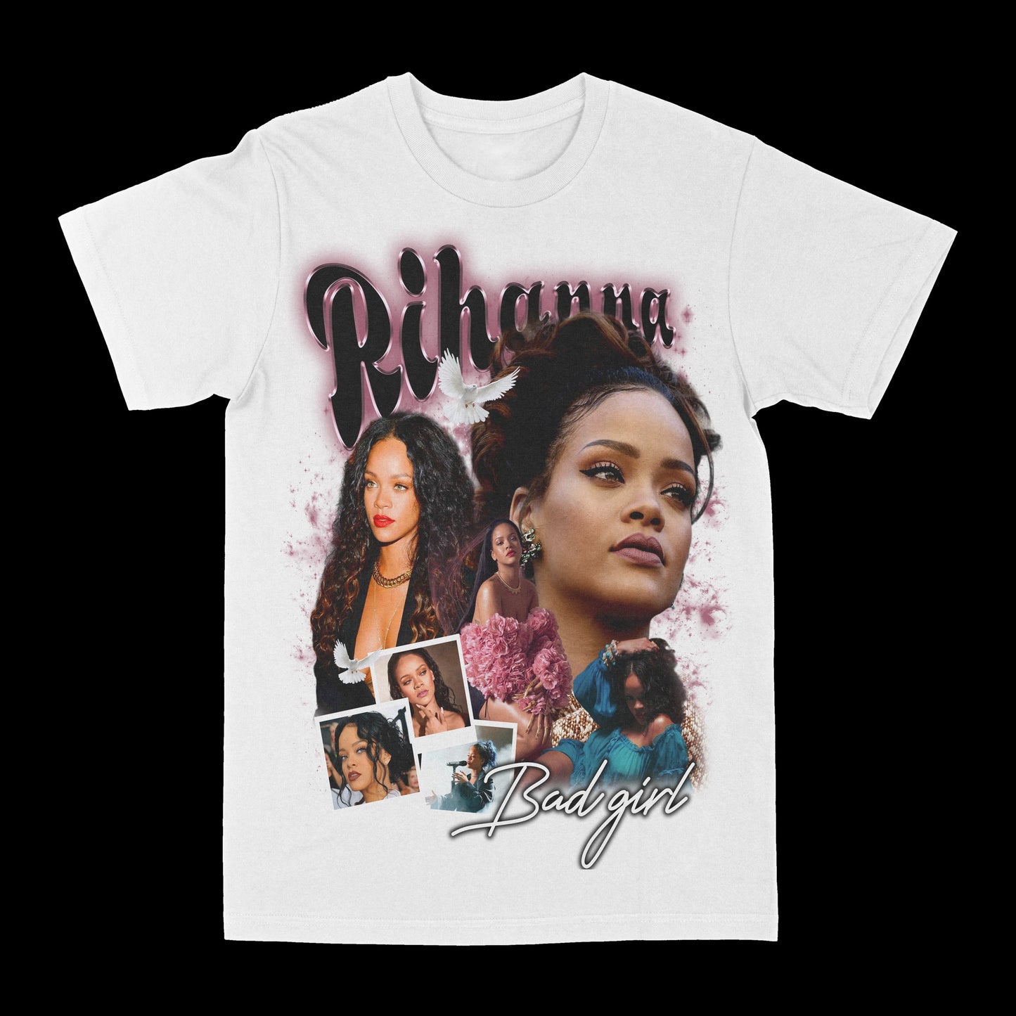 Rihanna "Badgirl" Graphic Tee Style001