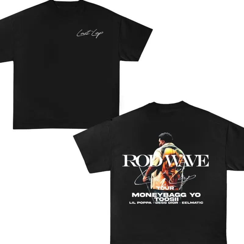 Rod Wave Concert T-Shirt - Last Lap 2024 Graphic Edition