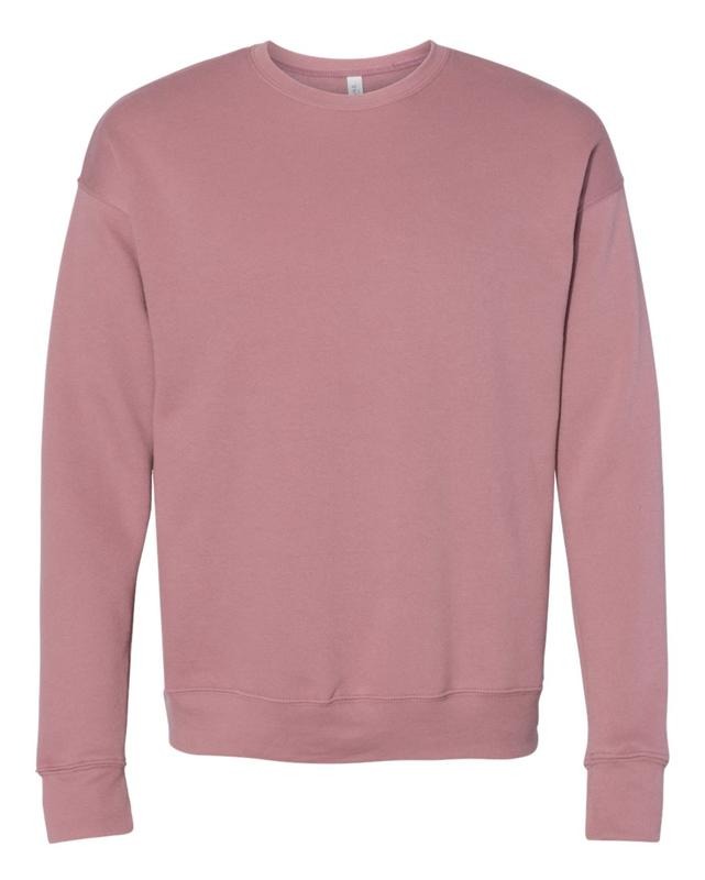 Rose Gold and Mauve Monochromatic Crewneck Sweatshirt