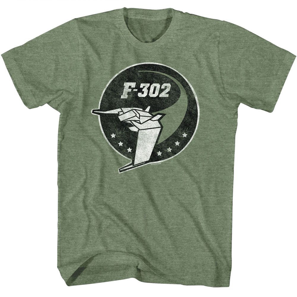 Stargate - F-302 Emblem - American Classics - Heather Green Adult Short Sleeve T-Shirt