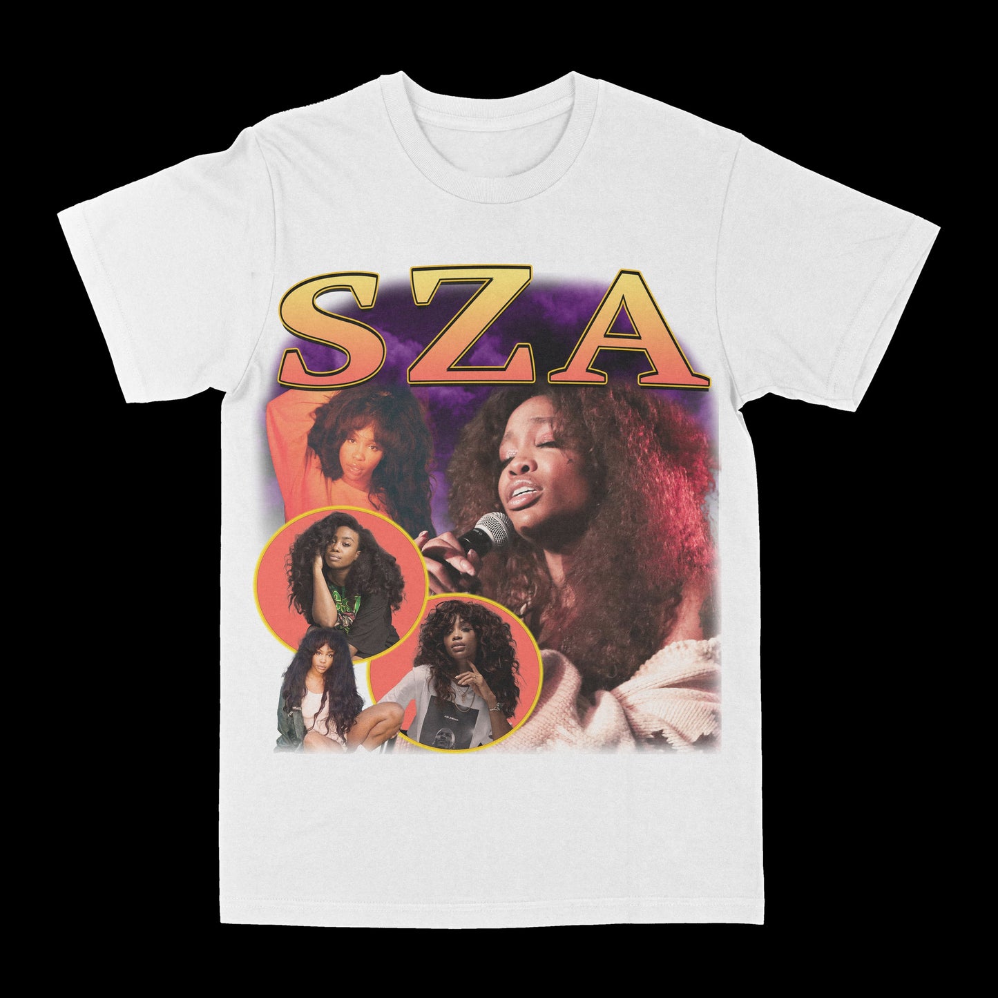 SZA Orange Graphic Tee Style001