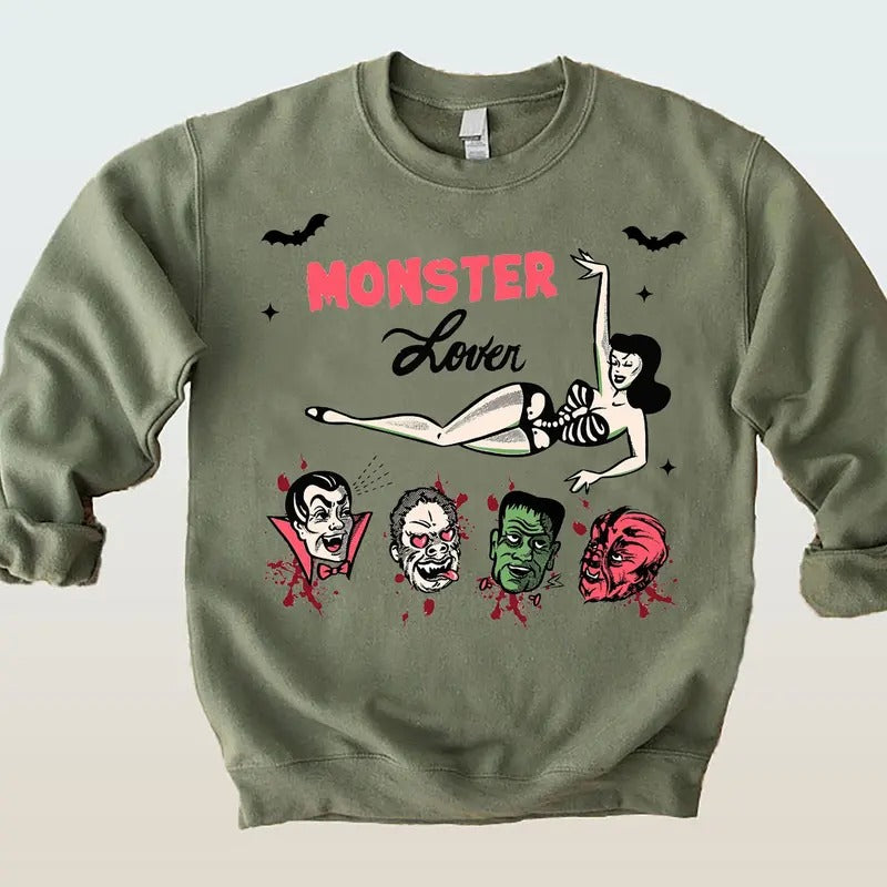 Scary Movie Sweatshirt, Vintage Halloween Shirt, Halloween Monsters Shirt, Halloween fashion, Adult Halloween Shirt, Halloween Fall Sweatshirt, Halloween Party 2024 Shirts