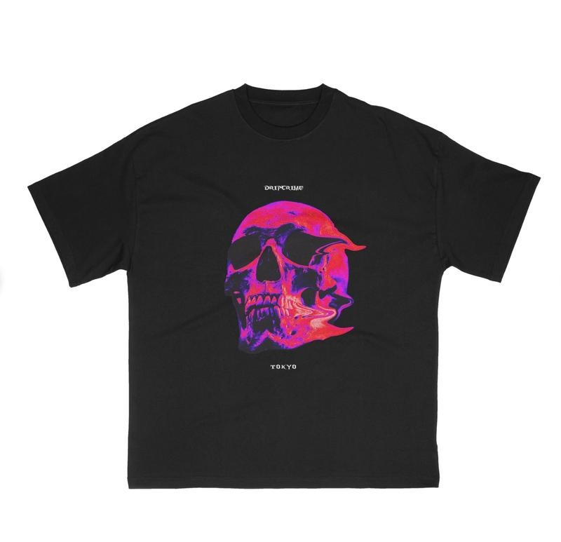 Skull Y2k Graphic Top, Y2k Clothing Shirt, Y2k Graphic Tee, Gothic y2k T-Shirt Womenswear Underwear