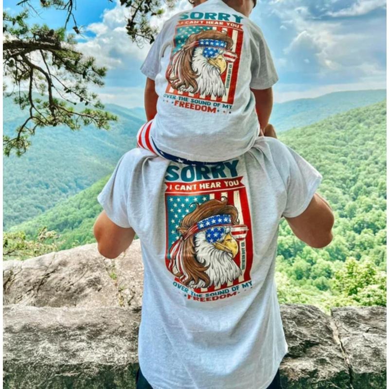 Sound of My Freedom Tee, Adult and Youth Matching Shirt, Patriotic Graphic for All Ages