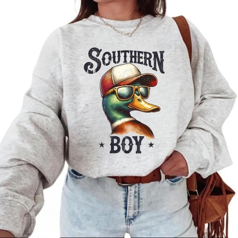 Southern Boy Sweatshirt Hunting Mallard Duck T-Shirt Sweatshirt Unisex Hoodie 2025 Hunting Season tee