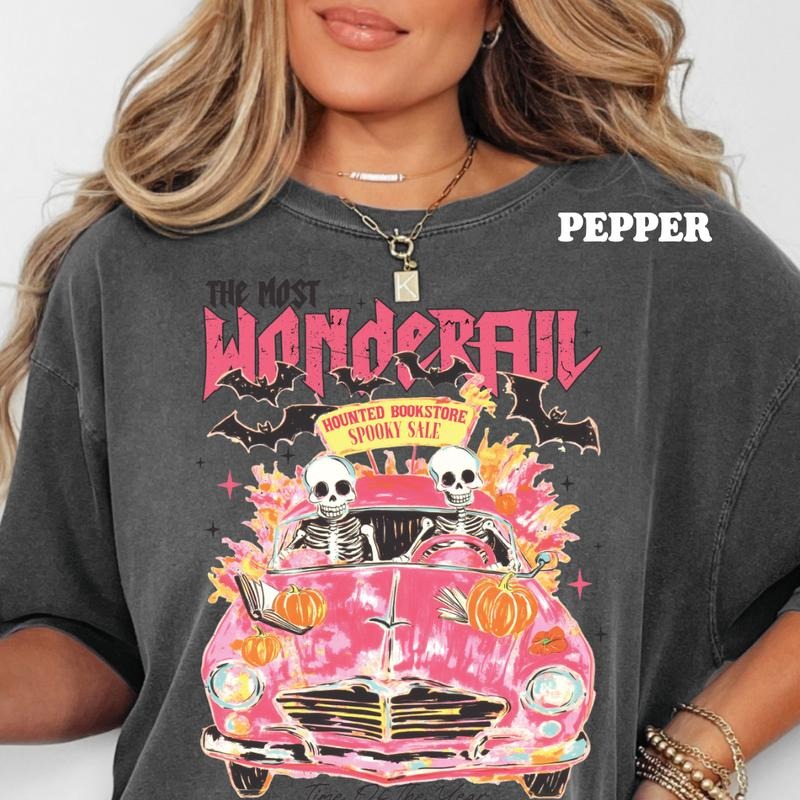 Spooky Season Cruiser Tee & Sweatshirt ~ Unisex Apparel Relaxed Fit Printed In The USA Clothing Womenswear Casual Comfort Cotton Top Athletic Boho Chic