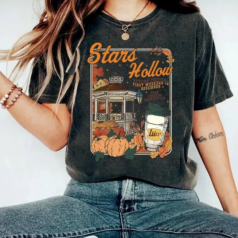 Stars Hollow Shirt, Gilmore Girls Shirt, Fall Vibes Shirt, Autumn Festival