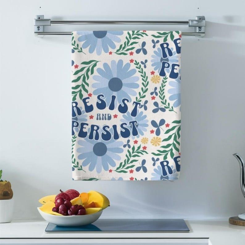 Subtle Anti Trump Tea Towel, Resistance Tea Towel, Fuck Trump, Anti-trump Home Decor, FDT Tea Towel, Anti - Maga, funny political home decor