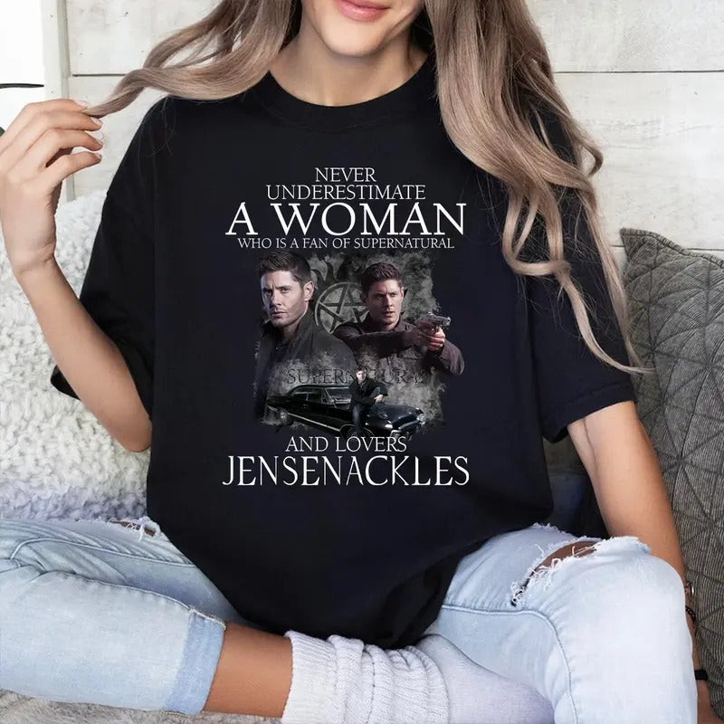 Supernatural Dean Winchester T Shirt,Supernatural Vintage T Shirt, Gift For Woman and Man Unisex T-Shirt Sweatshirt Hoodie Fabric Fabric Fabric