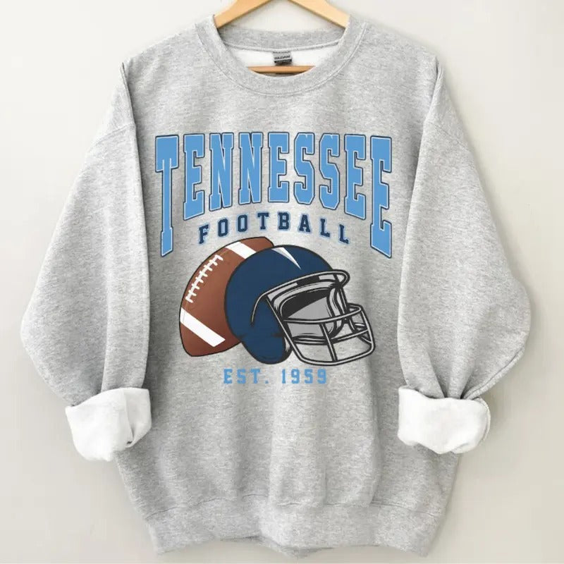 Tennessee Football Shirt/ Sweatshirt, Team Football Vintage Retro College Basketball