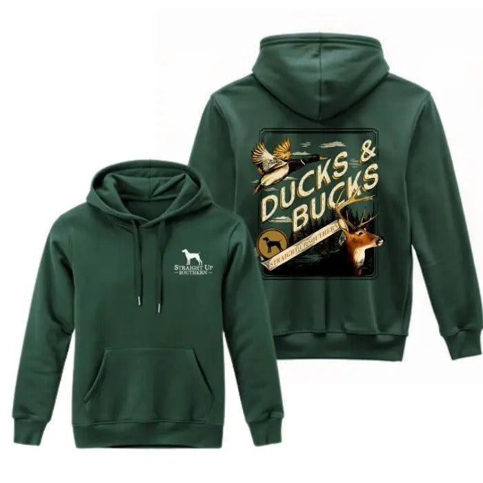 Vintage Straight Up Southern Hunting 2 Sides Hoodie/Sweatshirt/T-Shirt, For Men, For Women - Unisex Style, 100% Cotton, Pullover