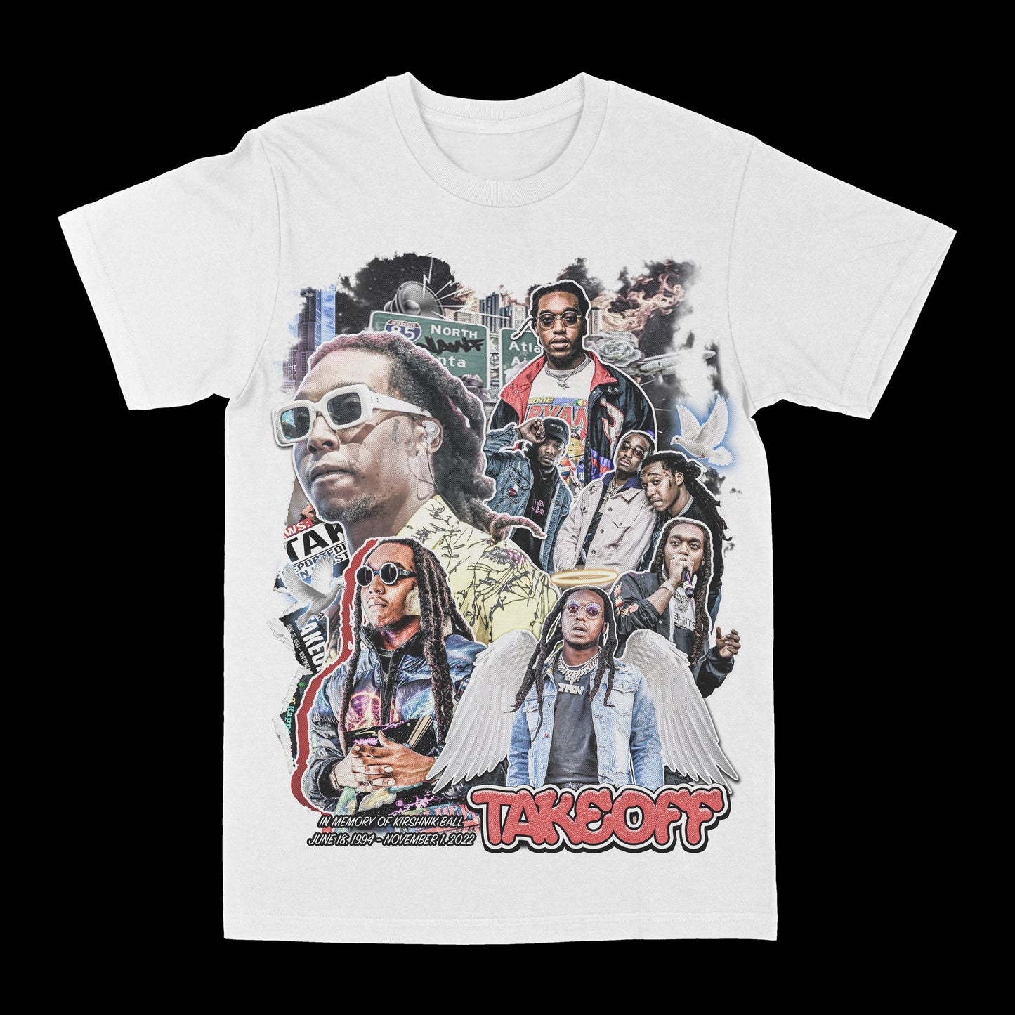 Takeoff "Dates" Graphic Tee Style001