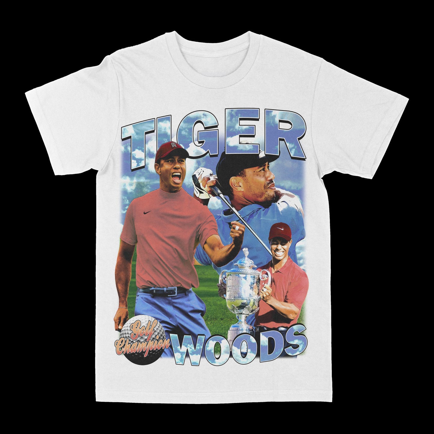 Tiger Woods Golf Champion Graphic Tee Style001