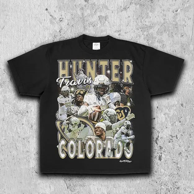 Travis Hunter Tee | Vintage Tee | Men's Graphic T-Shirt | Gift For Fan