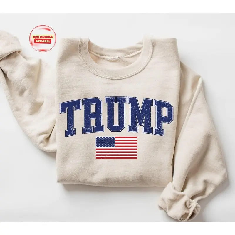 Trump 2024 Sweatshirt, Trump Vance Sweatshirt, Republican Sweatshirt, Take America Back Sweatshirt, Trump Sweatshirt, American Flag Sweatshirt