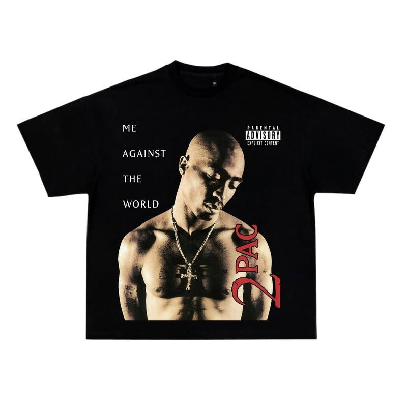 Tupaccc 2025 Hot Hit Tour 2025 Fan Graphic Tee, Classic Retro 90s Style