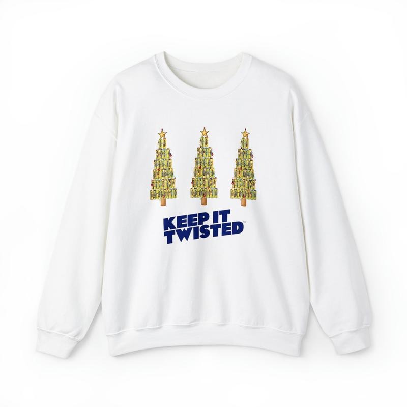 Twisted Tea Christmas Tree Unisex Heavy Blend Crewneck Sweatshirt, Beer Lovers, Twisted Tea, Funny Christmas