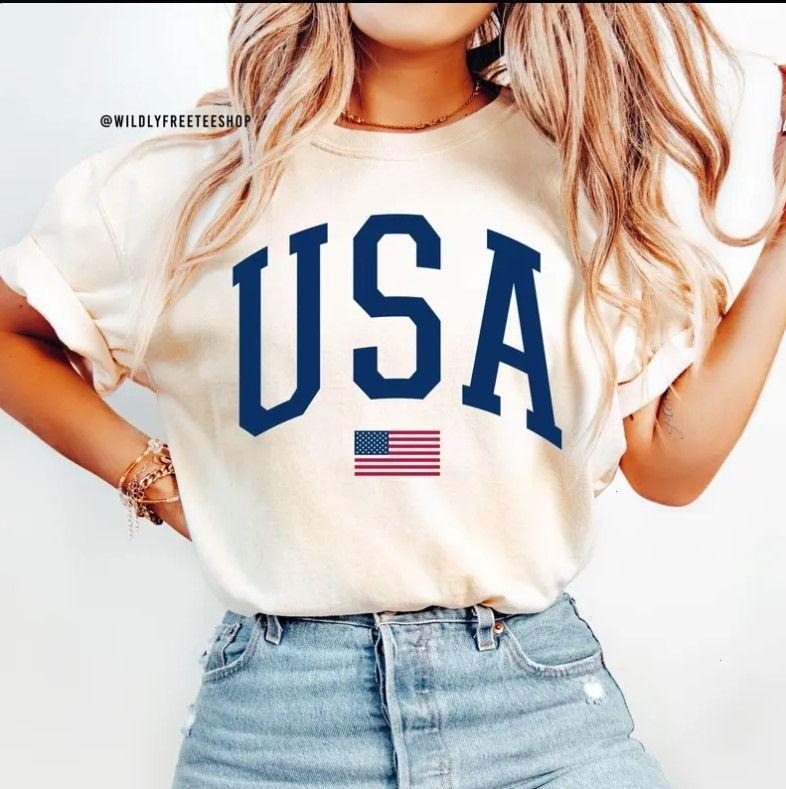 USA Shirt, Womens 4th of July Shirt, Memorial Day Shirts, American Flag Shỉt