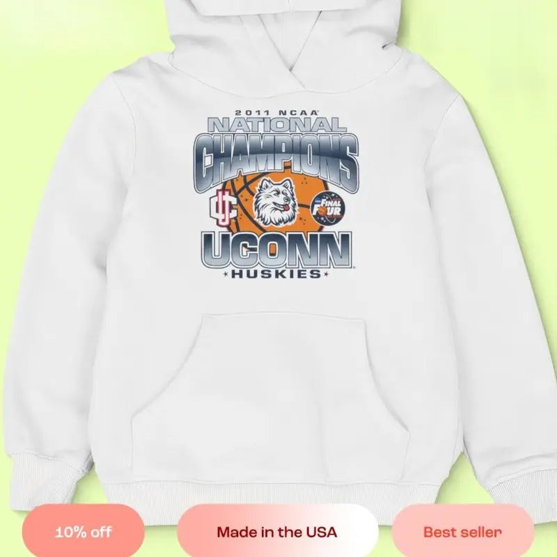 Uconn Huskies basketball NCAA national champions 2011 shirt Classic Cotton