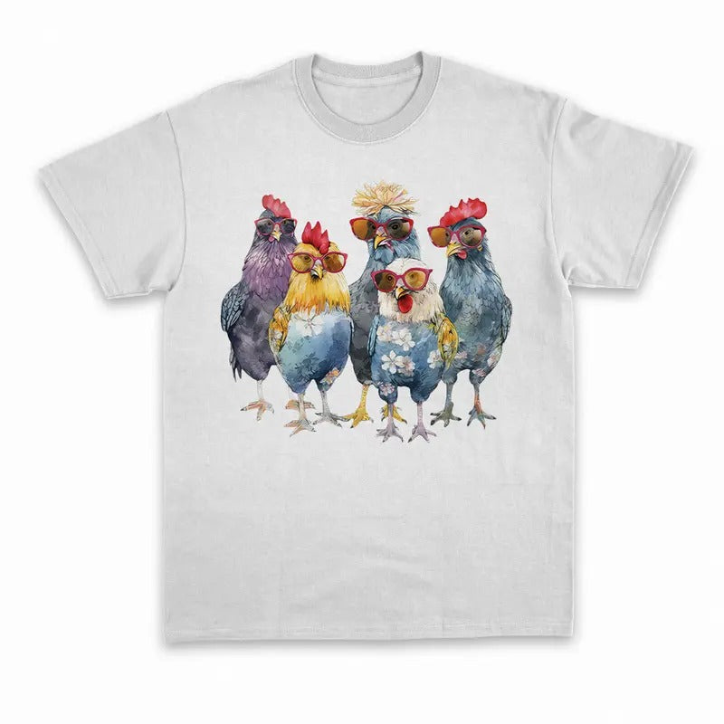 Unisex Funny Chickens Sweatshirt, T-shirt and Hoodie