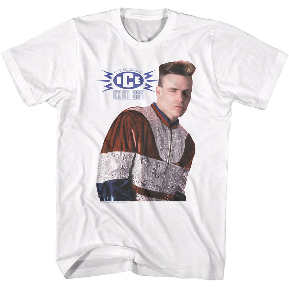 Vanilla Ice - Photo & Logo - Short Sleeve - Adult - T-Shirt
