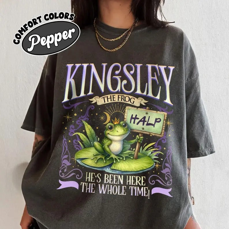 Villain Assistant Comfort Colors Shirt For Fan, Kingsley the Frog Halp T Shirt, Villain Lover Tee, Funny Gift For Romantasy Book Lover