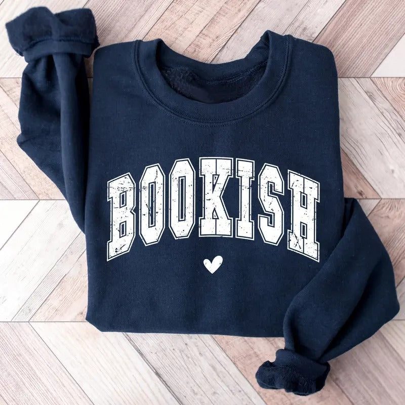 Vintage Bookish Sweatshirt, Bookish Bookworm Sweatshirt, Bookish Sweater, Book Club sweatshirt, Book Gift Shirt, Book Lover Shirt, Book Nerd, Book Crewneck, Librarian Shirt