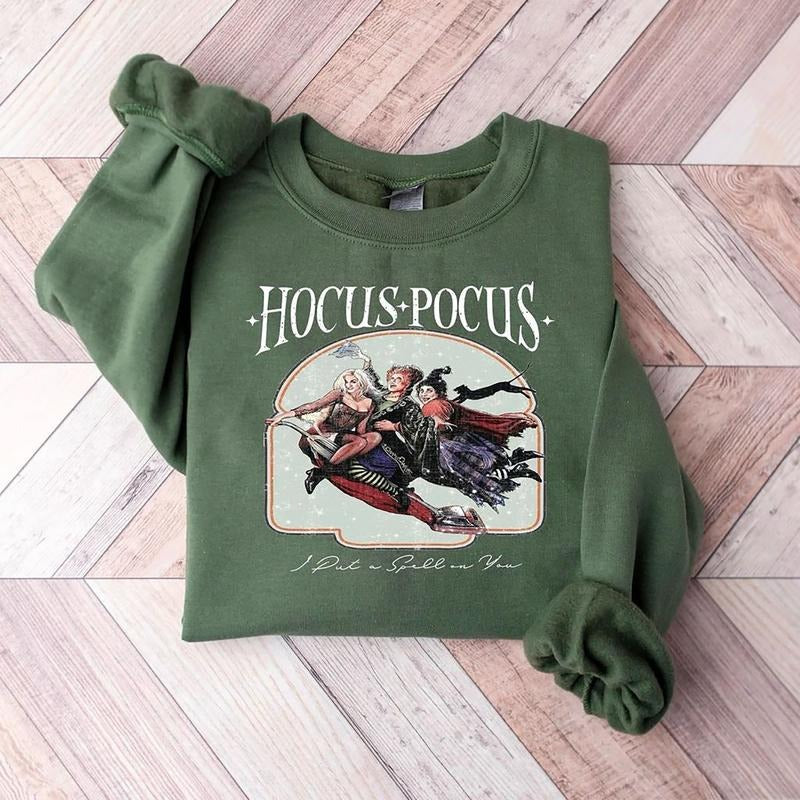 Vintage Hocus Pocus Sweatshirt, Hocus Pocus Shirt, Sanderson Sisters Sweatshirt, Halloween Party TShirt, Cute Halloween Outfit, Summerween Shirt