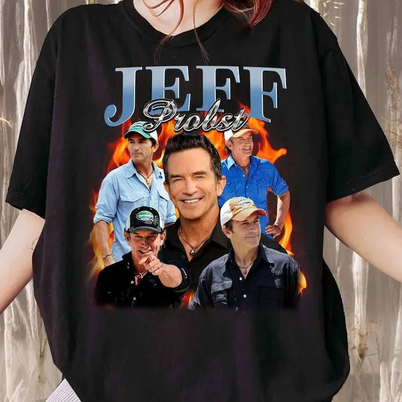 Vintage Jeff Probst Shirt, Jeff Probst Presenter Homage Sweatshirt, Television Presenter Tee,TV Producer Shirt