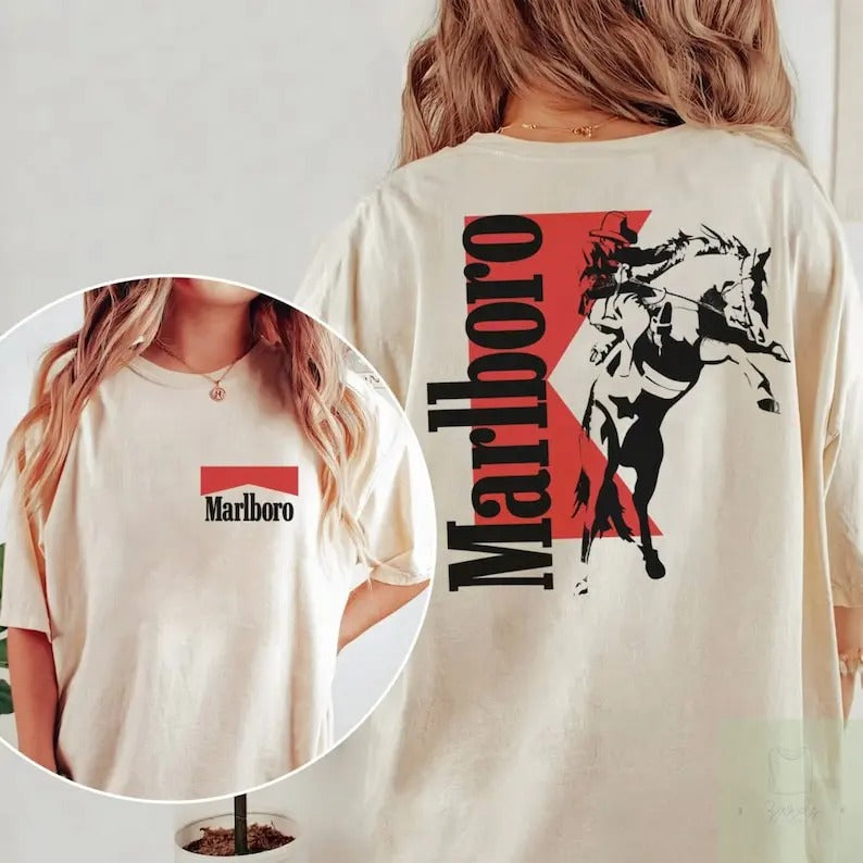 Vintage Marlboro Cowboy Wild West Shirt, Cowboy Killer Shirt, Boho Shirt, Cowboy Tshirt, Country T-shirt, sweater and Hoodie 2 sides