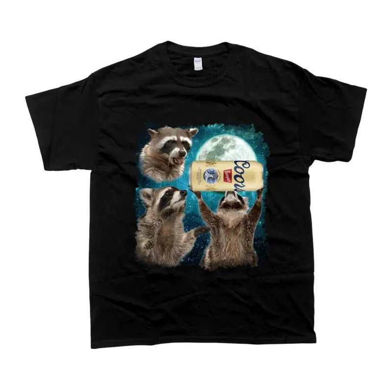 Vintage Raccoons Coorss Graphic 90s Shirt Top