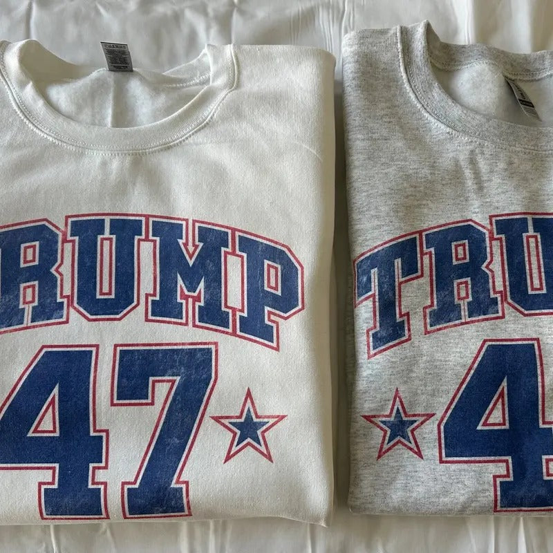 Vintage Trump 47 Sweatshirt Comfy Trump Sweatshirt
