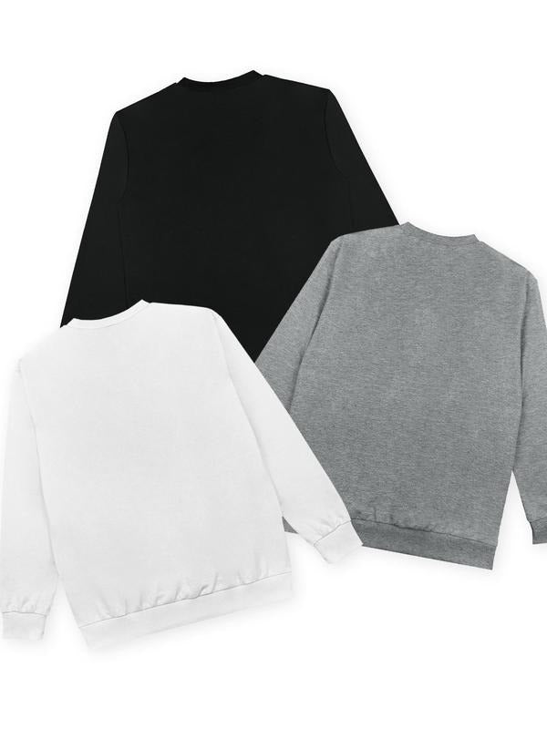 Women's Halloween Themed Ghost Print Round Neck Sweatshirt, Casual Long Sleeve Crew Neck Pullover for Daily Wear, Women Clothing for Spring & Fall