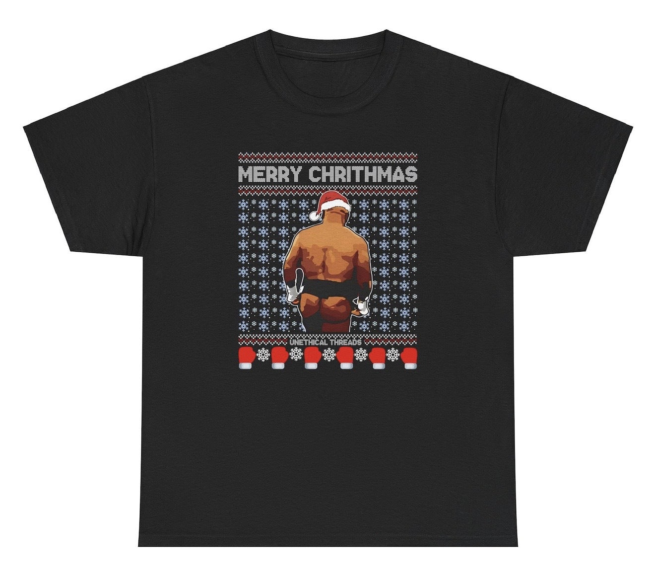 *NEW* Merry Chrithmas Mike Tyson Butt Interview Tee