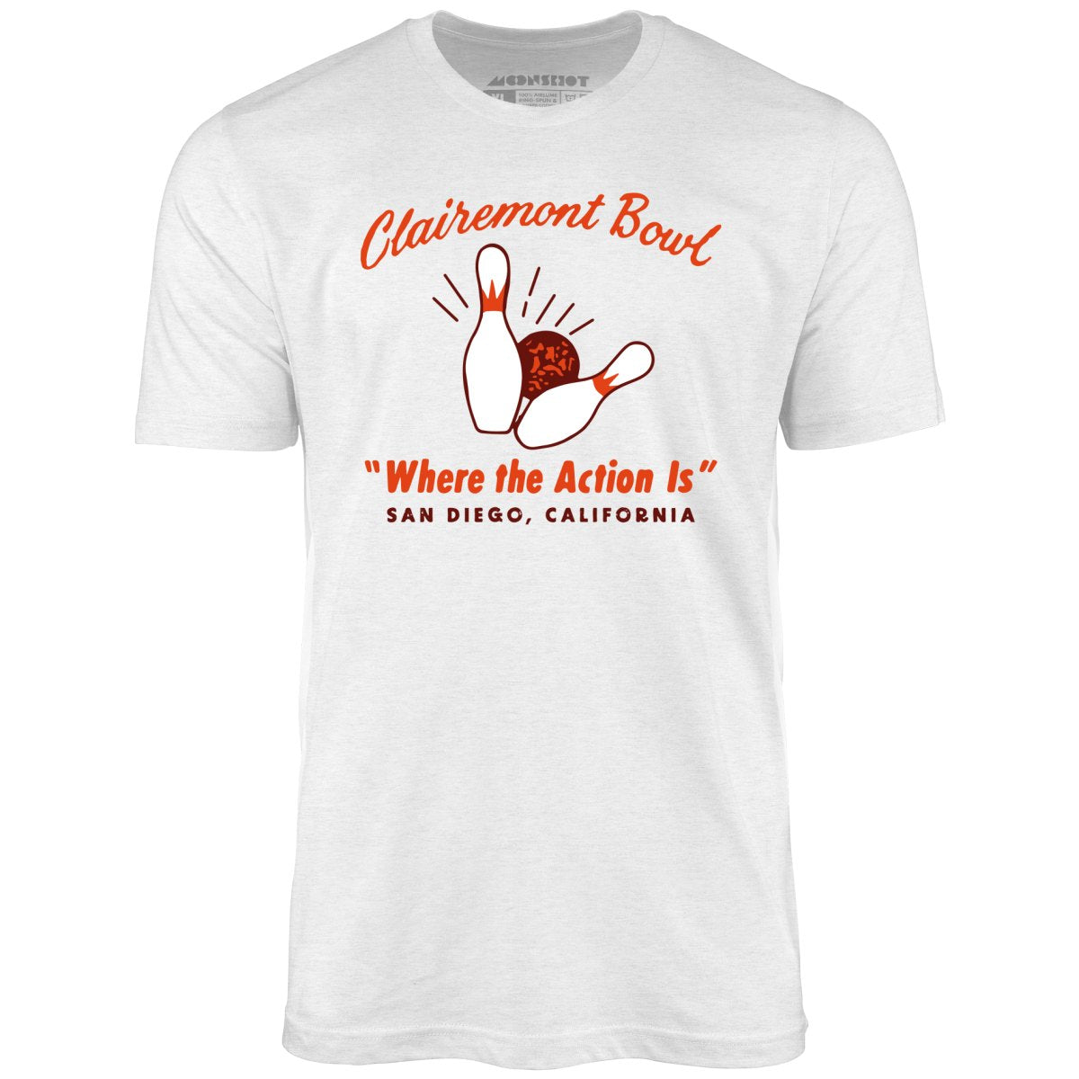 Clairemont Bowl - San Diego, CA - Vintage Bowling Alley - Unisex T-Shirt