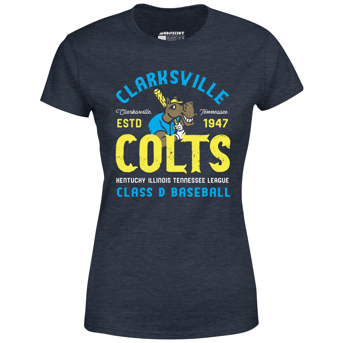 Clarksville Colts - Tennessee - Vintage Defunct Baseball Teams - Women's T-Shirt