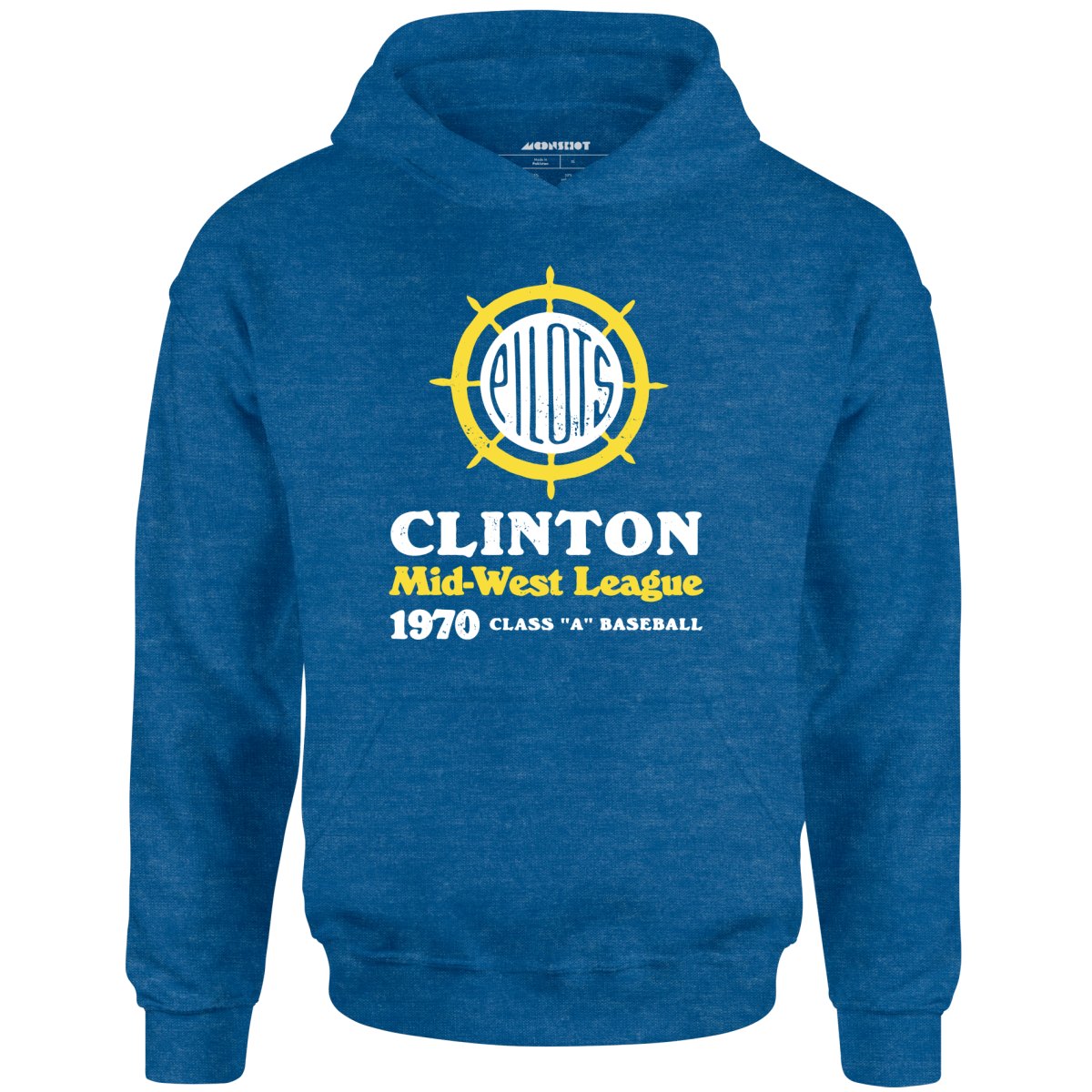 Clinton Pilots - Iowa - Vintage Defunct Baseball Teams - Unisex Hoodie