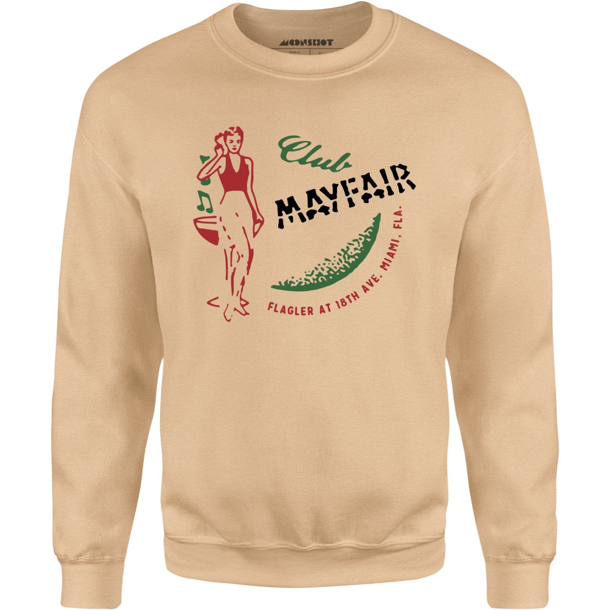 Club Mayfair - Miami, FL - Vintage Restaurant - Unisex Sweatshirt