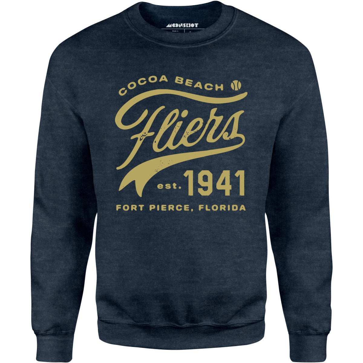 Cocoa Beach Fliers - Florida - Vintage Defunct Baseball Teams - Unisex Sweatshirt