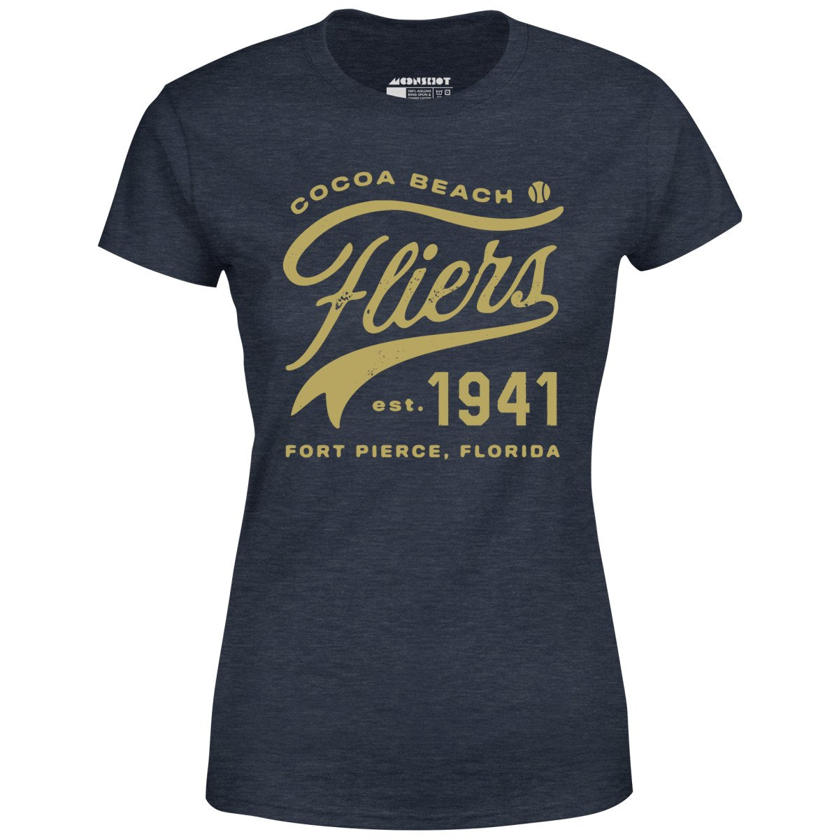 Cocoa Beach Fliers - Florida - Vintage Defunct Baseball Teams - Women's T-Shirt