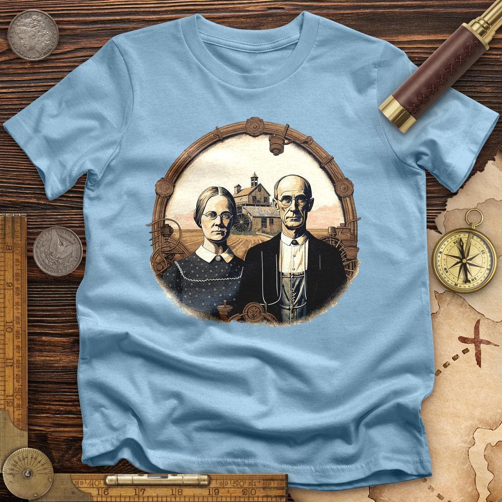 American Gothic Parody Fine Art T-Shirt