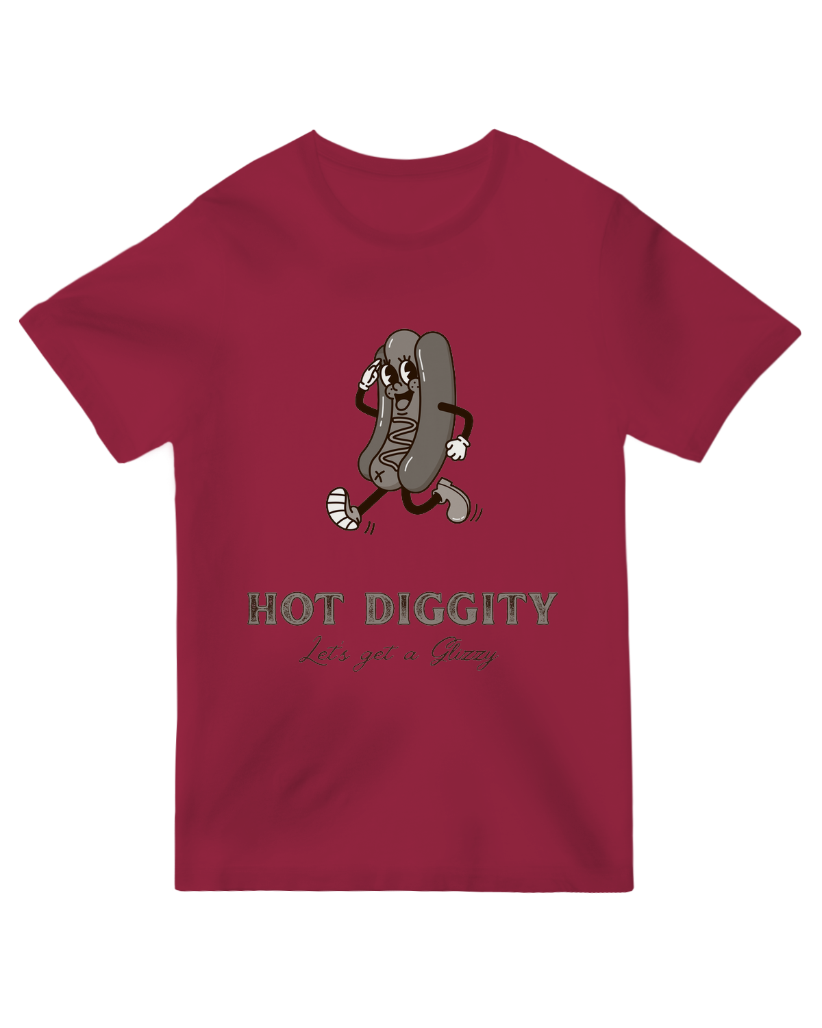Hot Diggity Glizzy Grey Tee